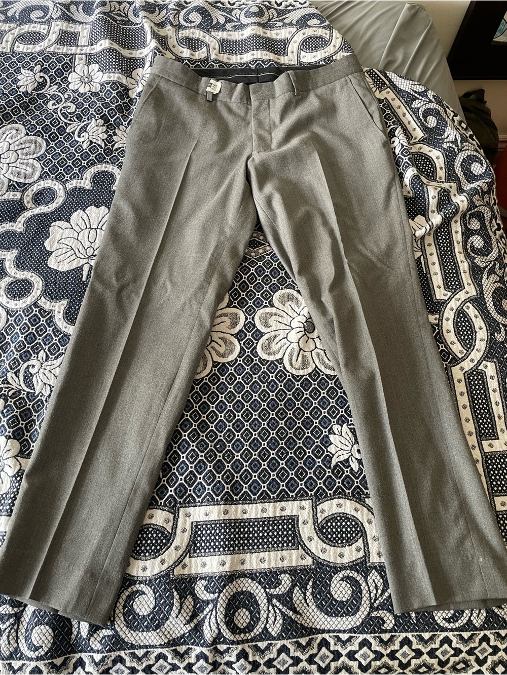 Tozzi grey wool dress pants